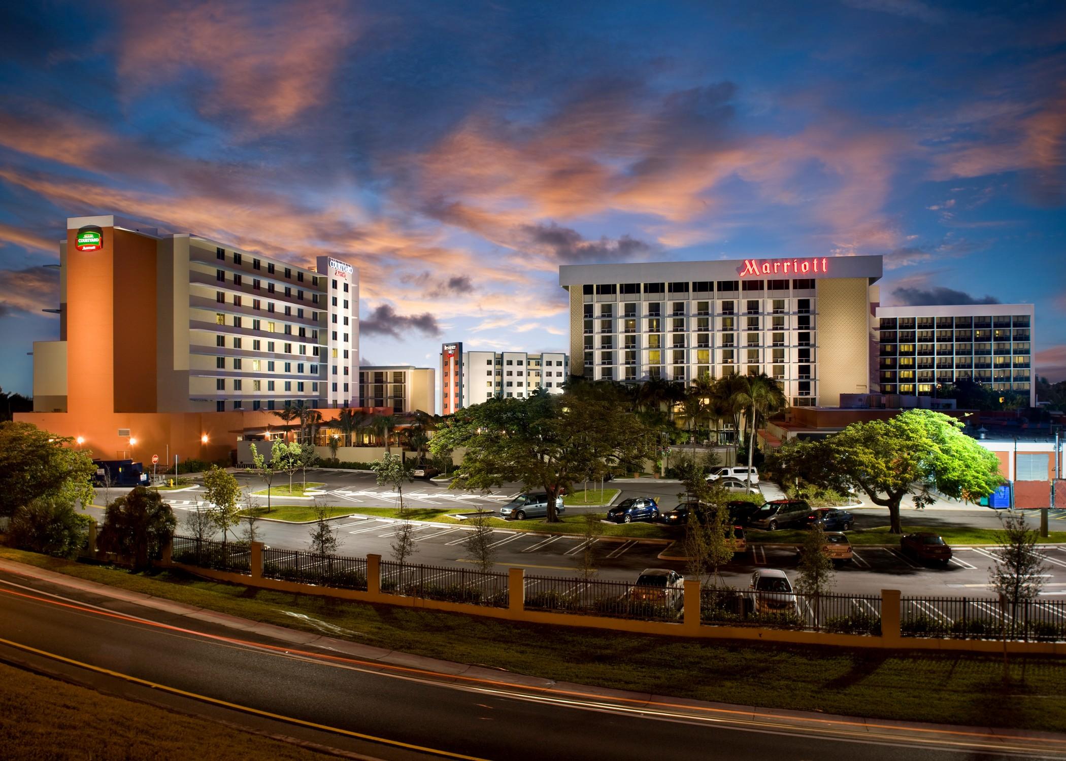 Miami Airport Marriott Hotel Exterior foto